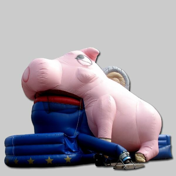 Hüpfburg Euro Schwein Babe (120)